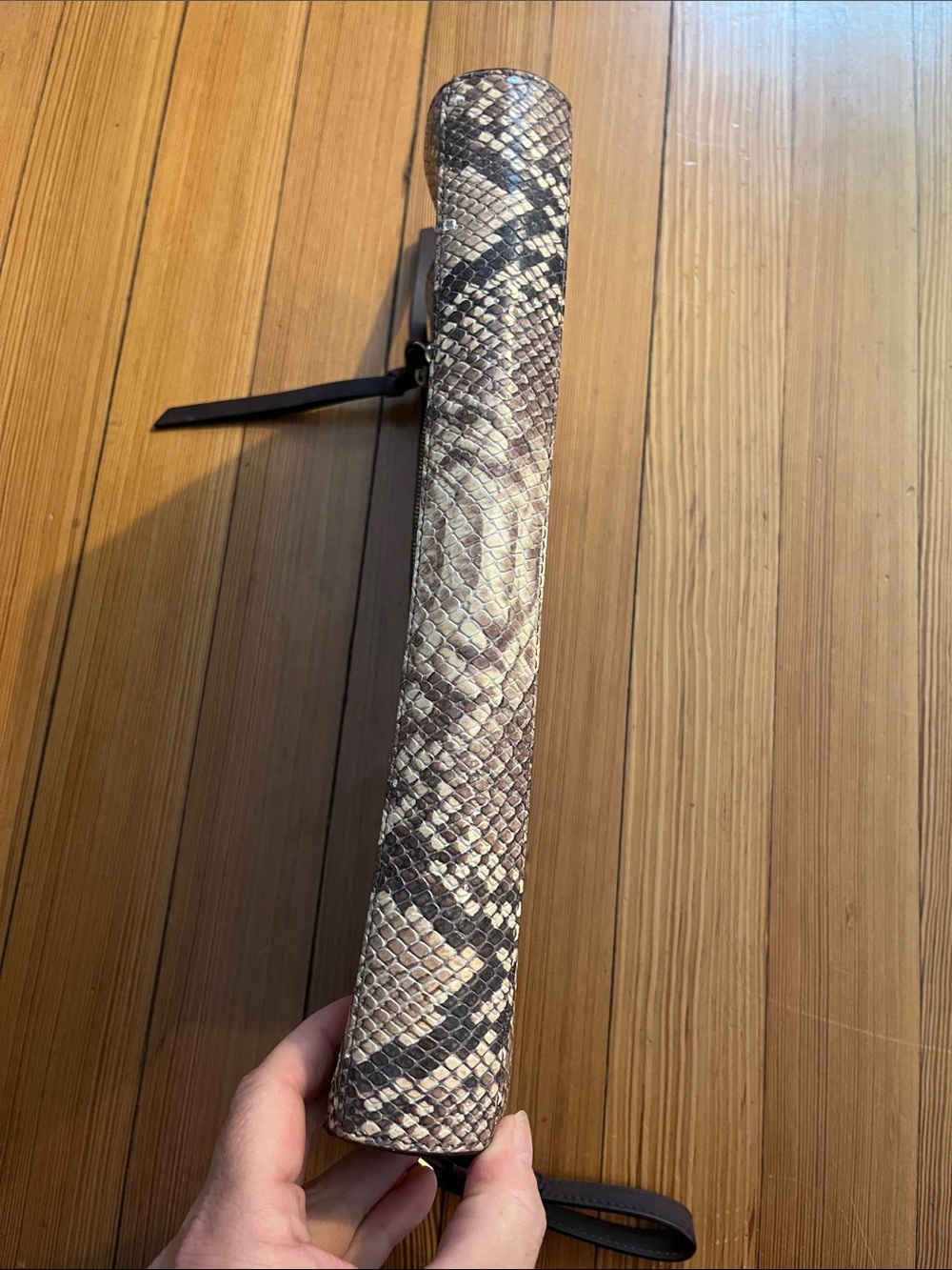 Coach Python Embossed Wristlet Clutch - Picture 9 of 9